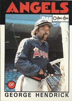 1986 O-Pee-Chee Baseball Cards 190     George Hendrick